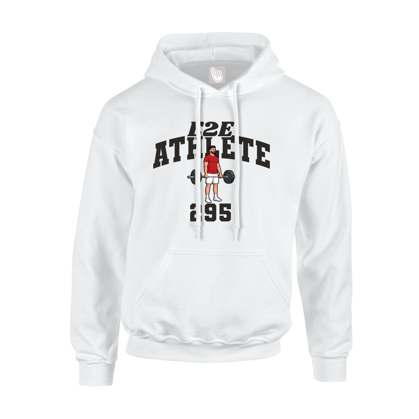 Hoodie — Signature Arch in White
