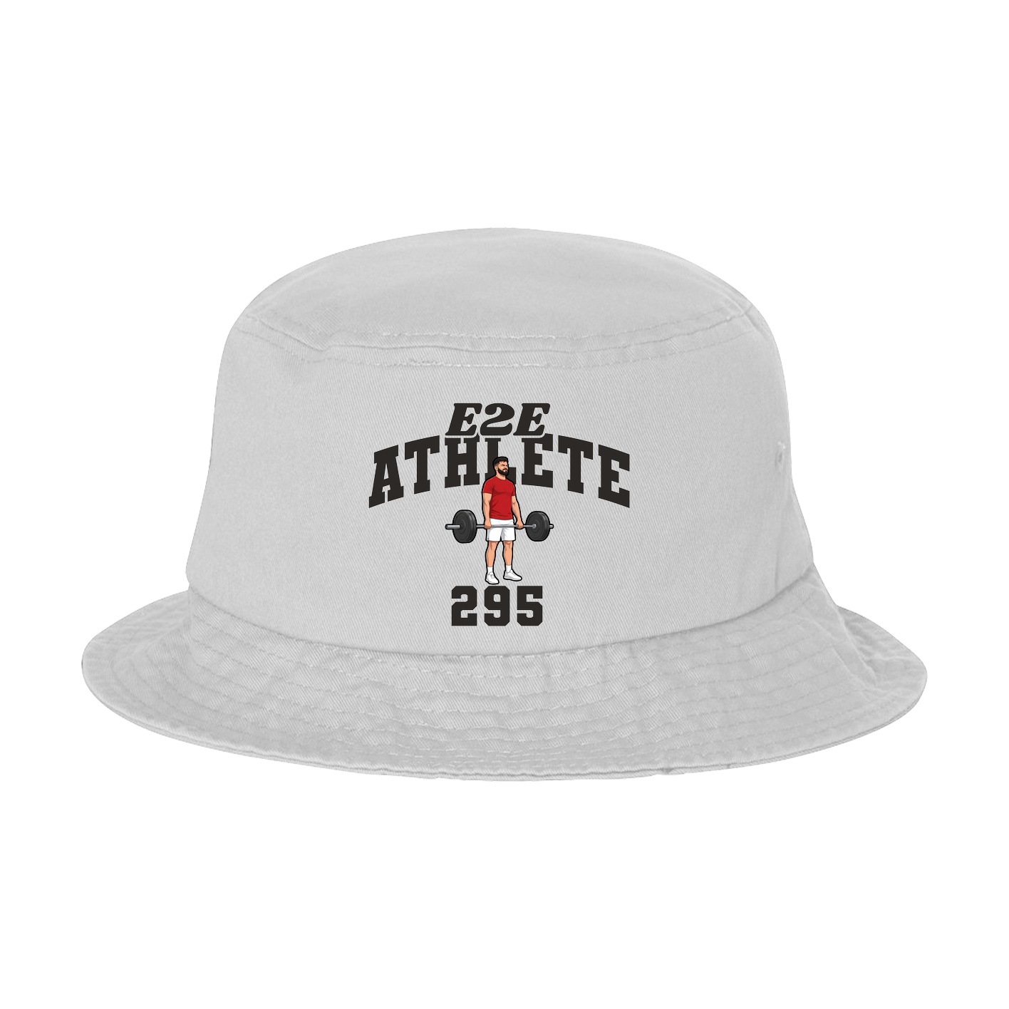 Bucket Cap — Signature Arch in White