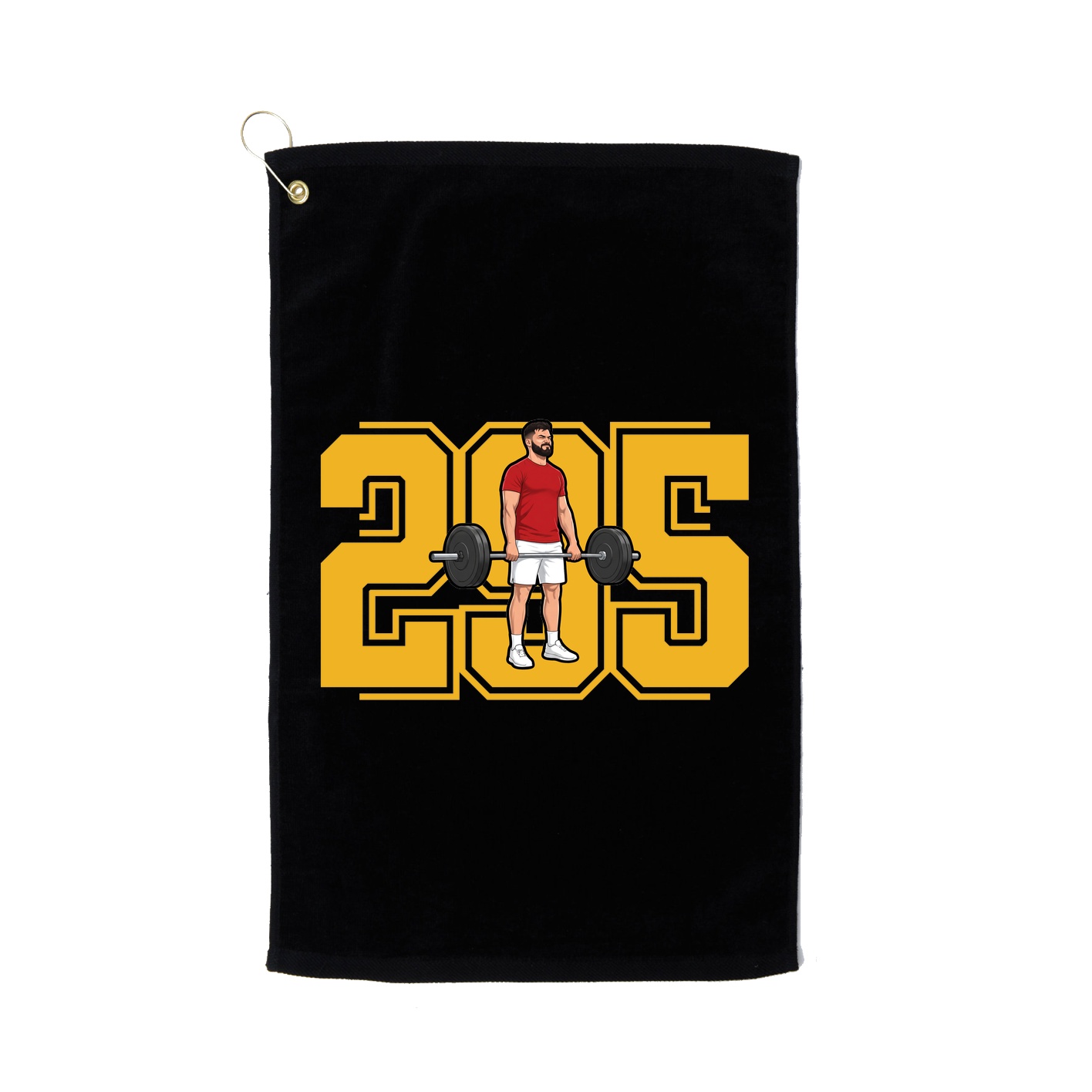 Golf Towel — Number in Black