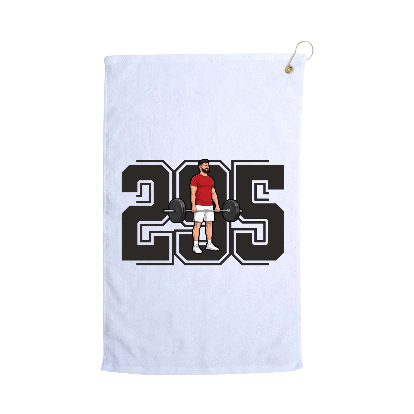 Golf Towel — Number in White