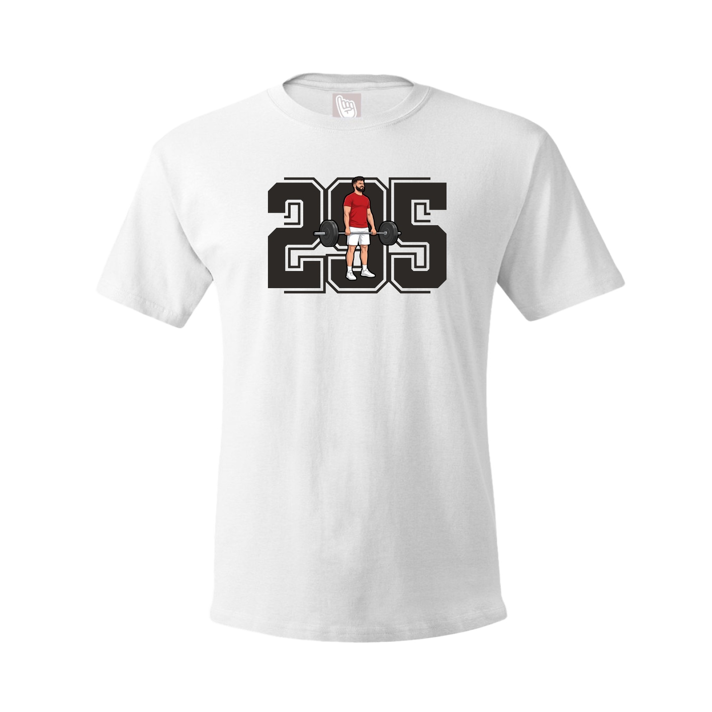 Youth Tee — Number in White