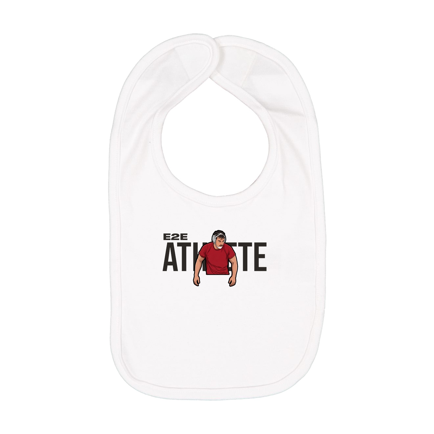 Infant Bib — Player Name in White