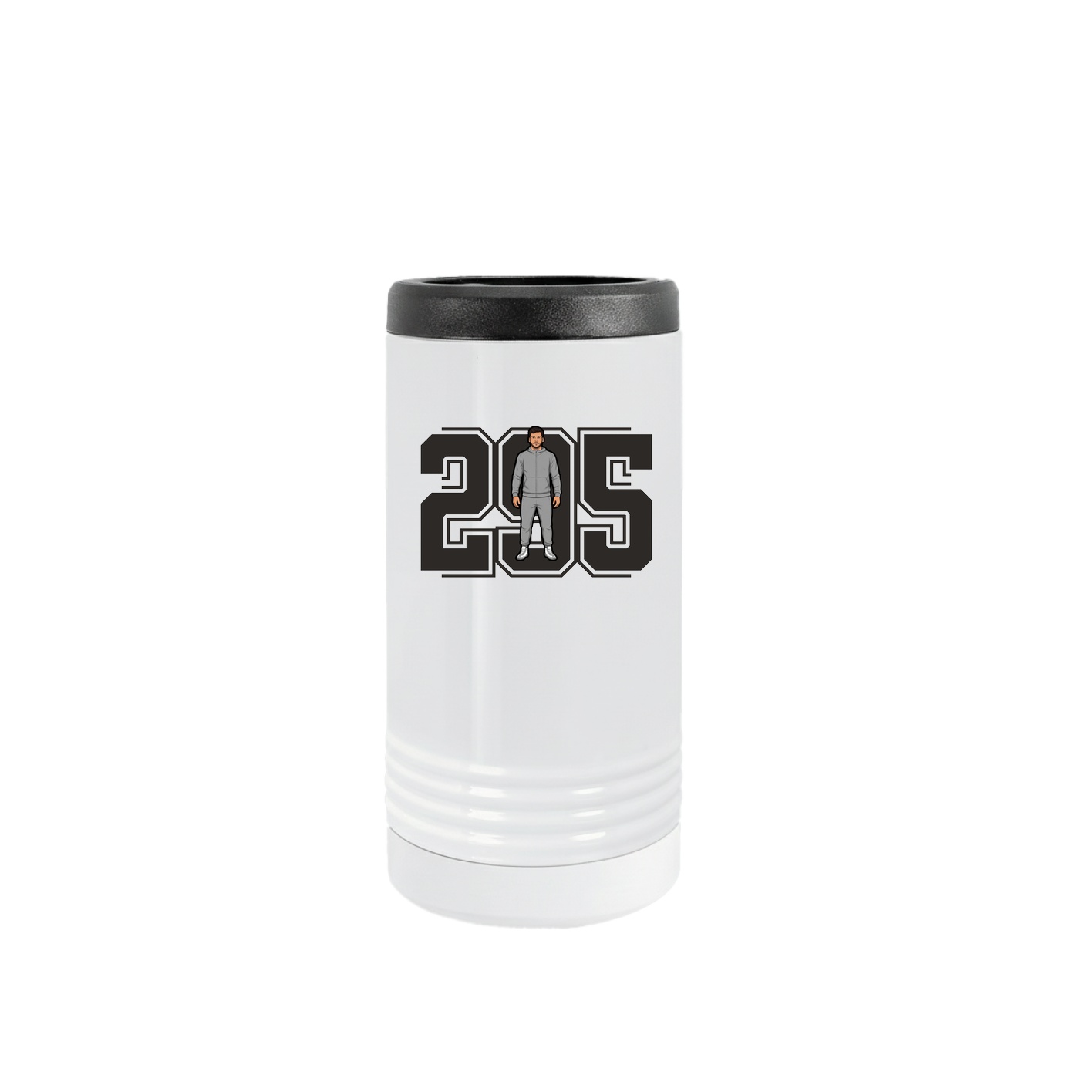 Slim Beverage Holder — Number in White
