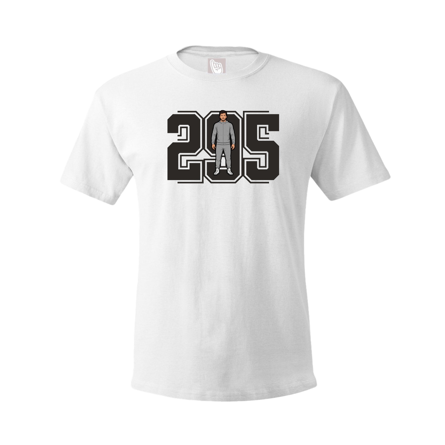 Youth Tee — Number in White
