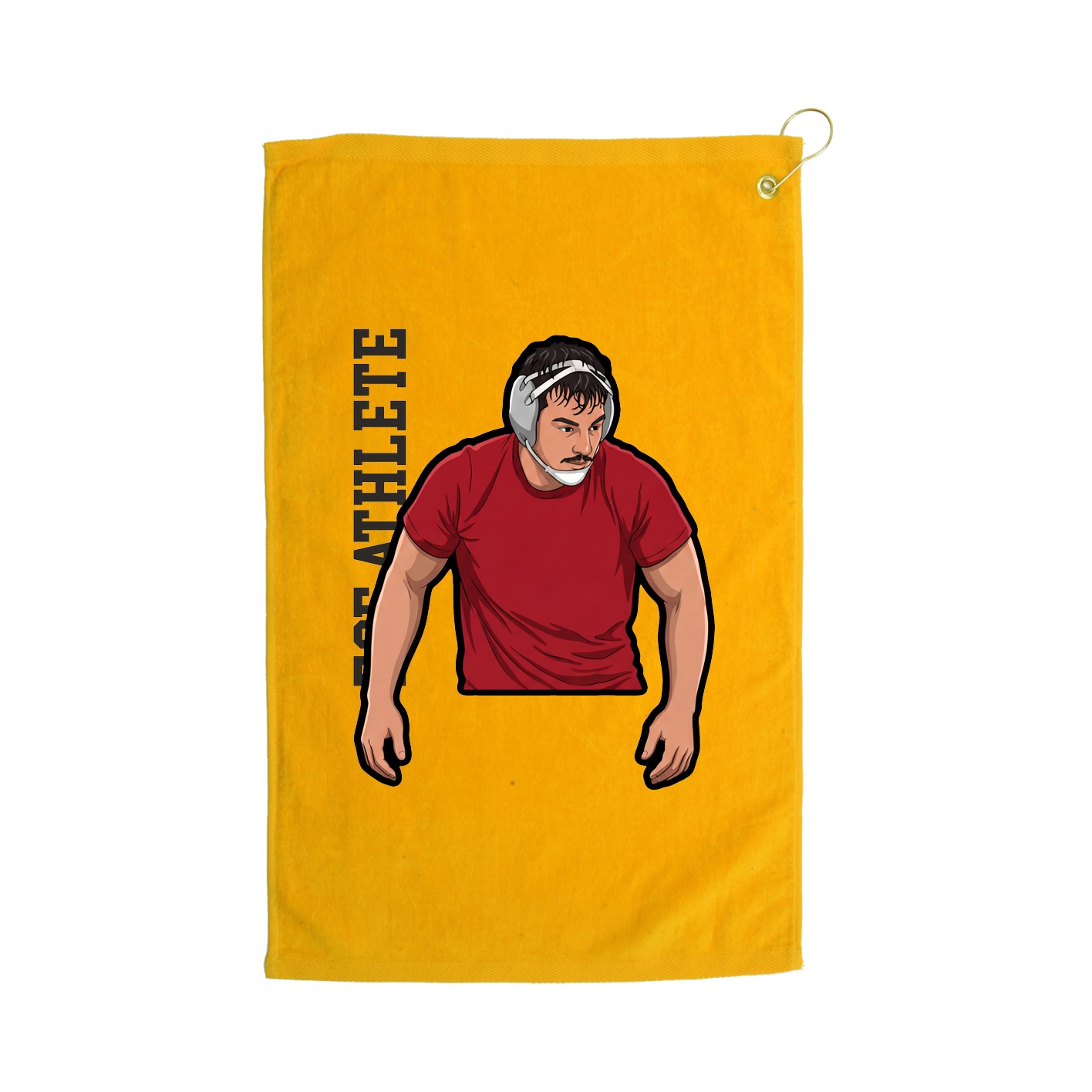 Golf Towel — Name Vertical in Gold