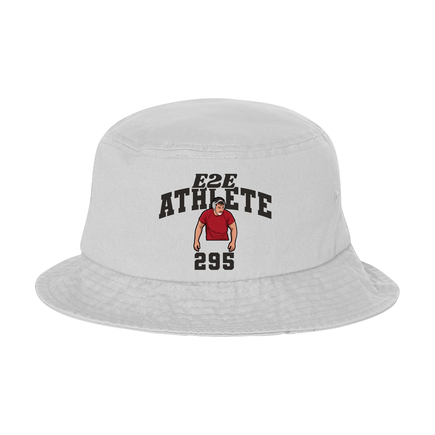 Bucket Cap — Signature Arch in White