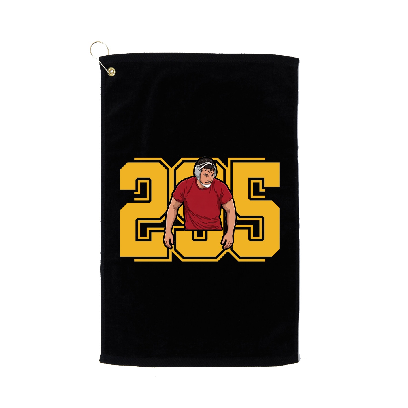Golf Towel — Number in Black