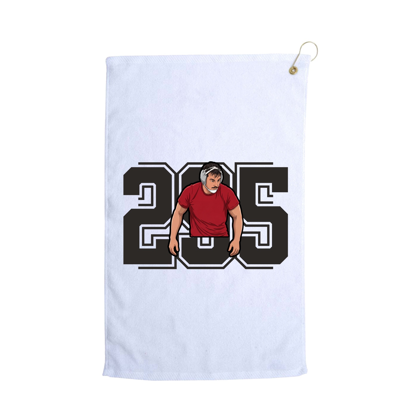 Golf Towel — Number in White