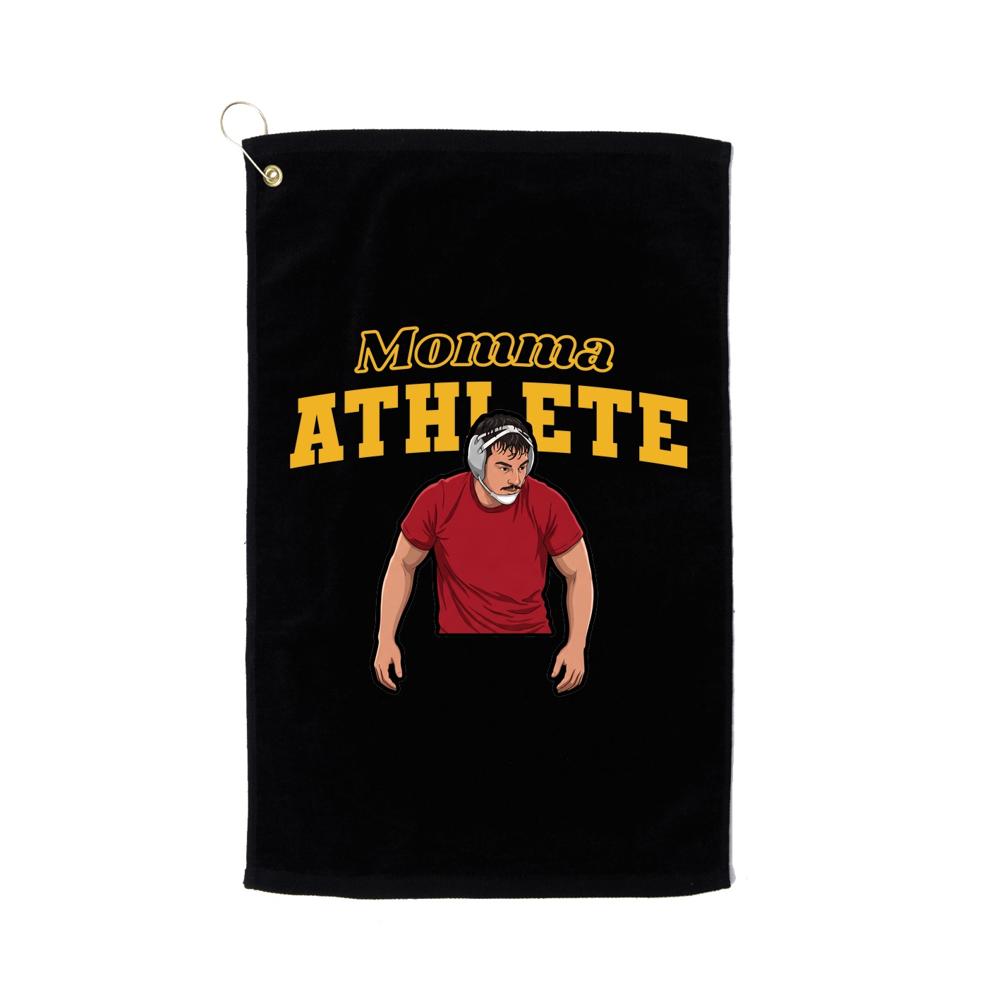 Golf Towel — Mothers Day Block in Black