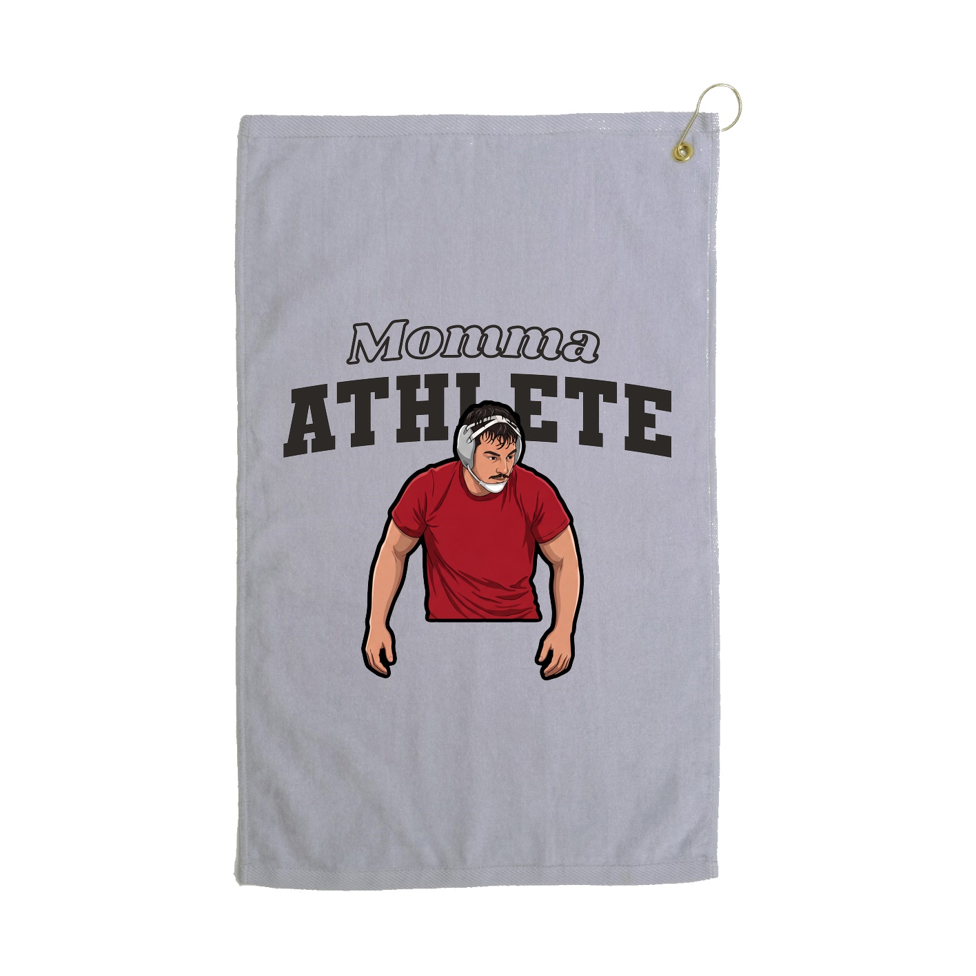 Golf Towel — Mothers Day Block in Grey