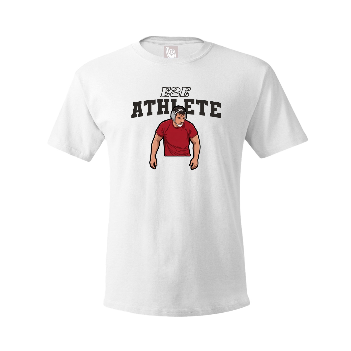 Youth Tee — Name Arch in White