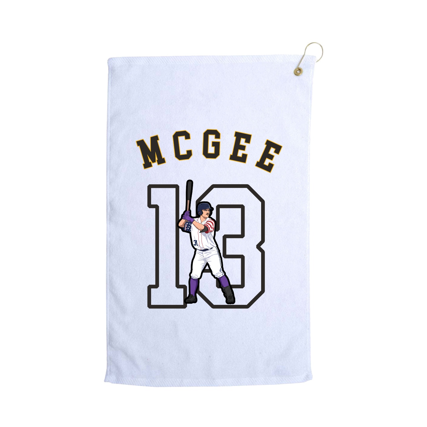 Golf Towel — Shirsey Arch in White