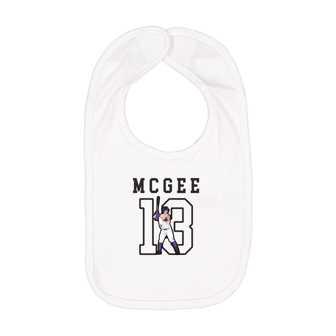 Infant Bib — Shirsey in White