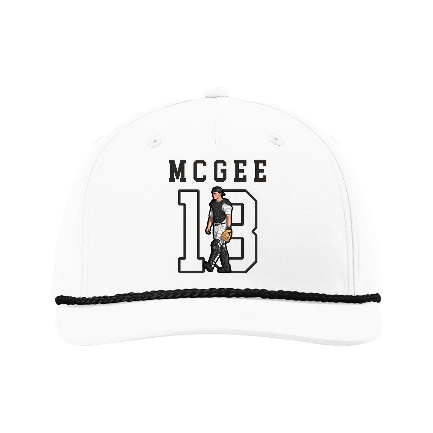 Five-Panel Classic Rope Cap — Shirsey in White