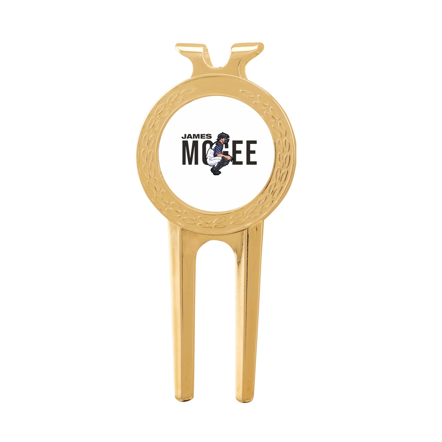 Divot Tool with Ball Marker — Player Name in Classic
