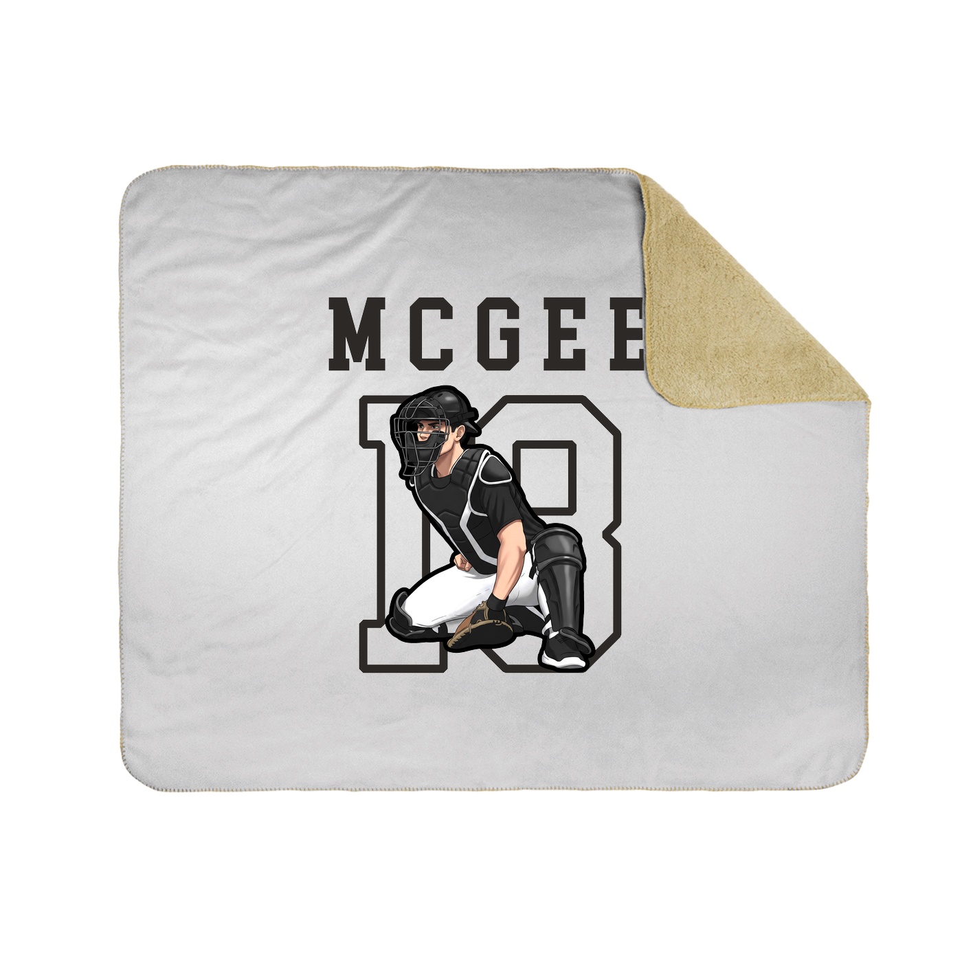 Throw Blanket — Shirsey in White