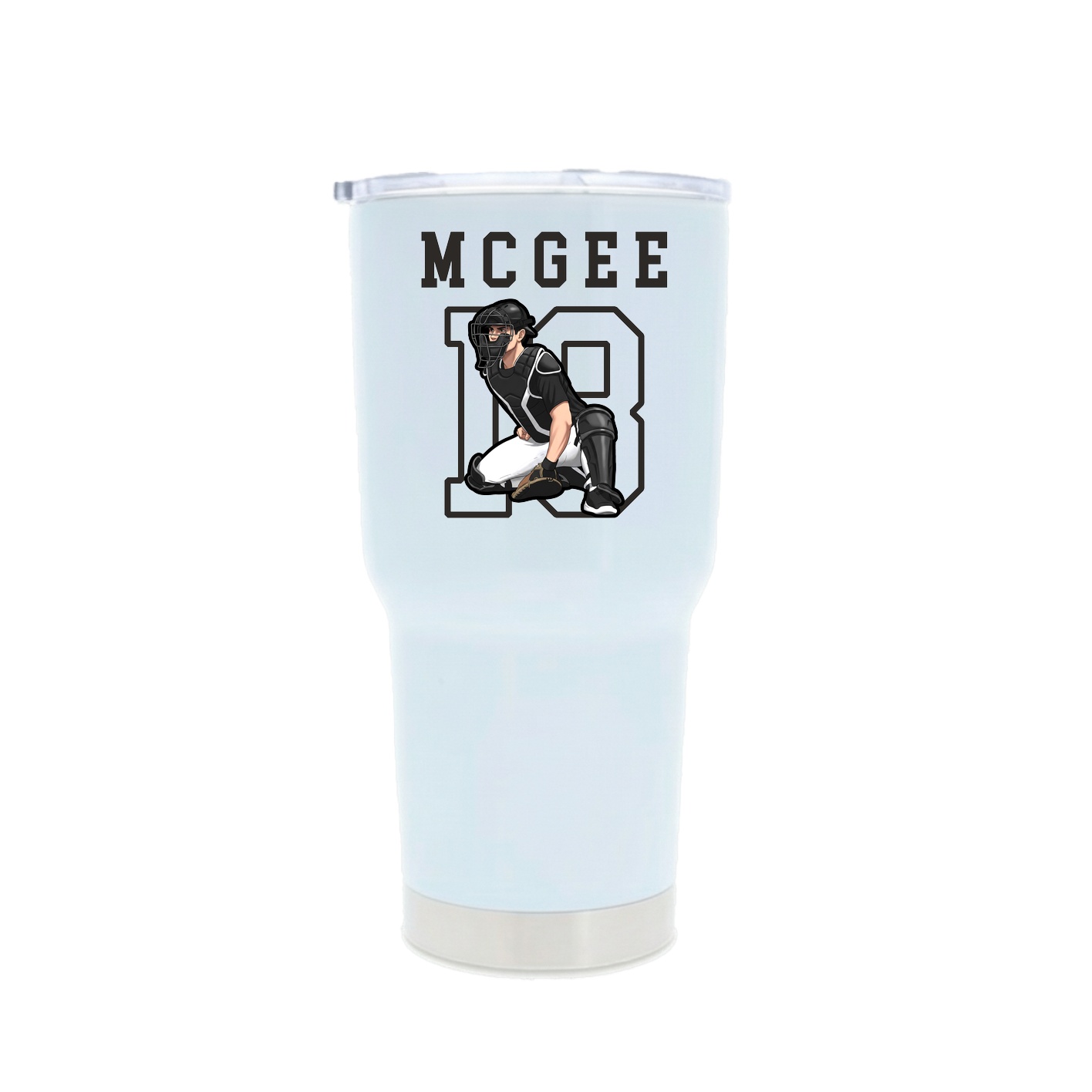 30oz Stainless Steel Tumbler — Shirsey in White
