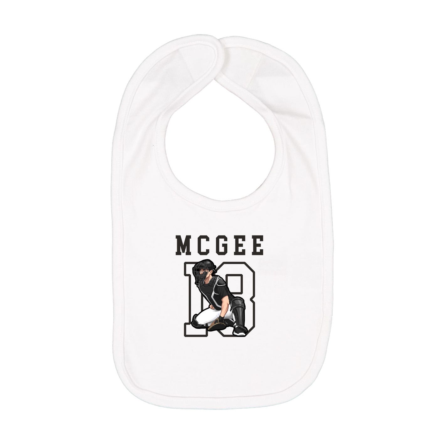 Infant Bib — Shirsey in White