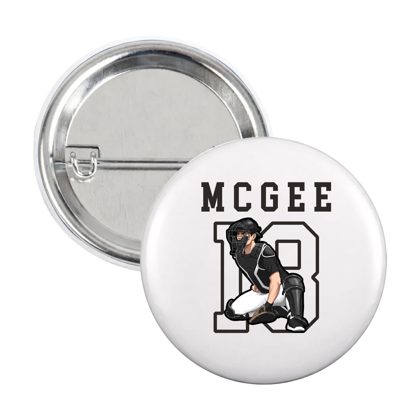 Game Day Button — Shirsey in White