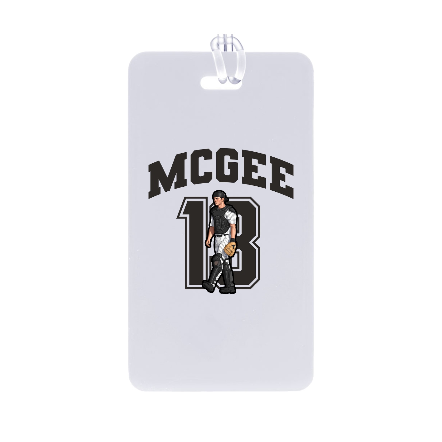 Bag Tag — Number in Classic