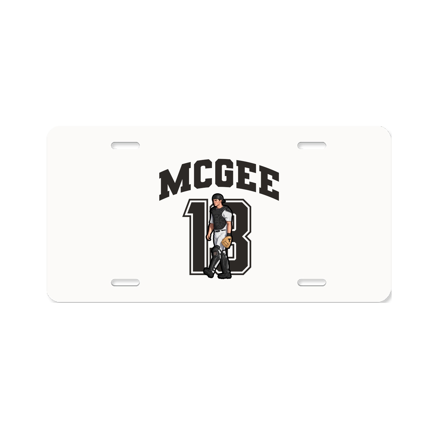 License Plate — Number in Classic