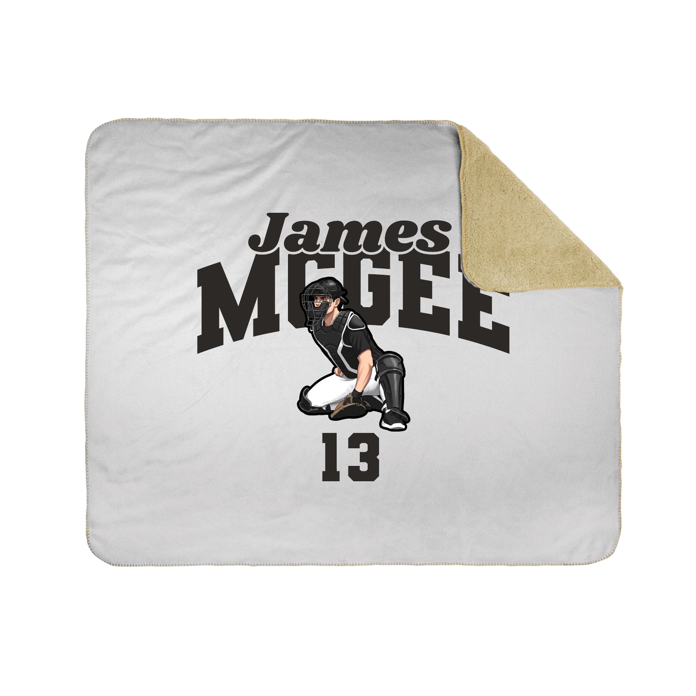 Throw Blanket — Signature Arch in White