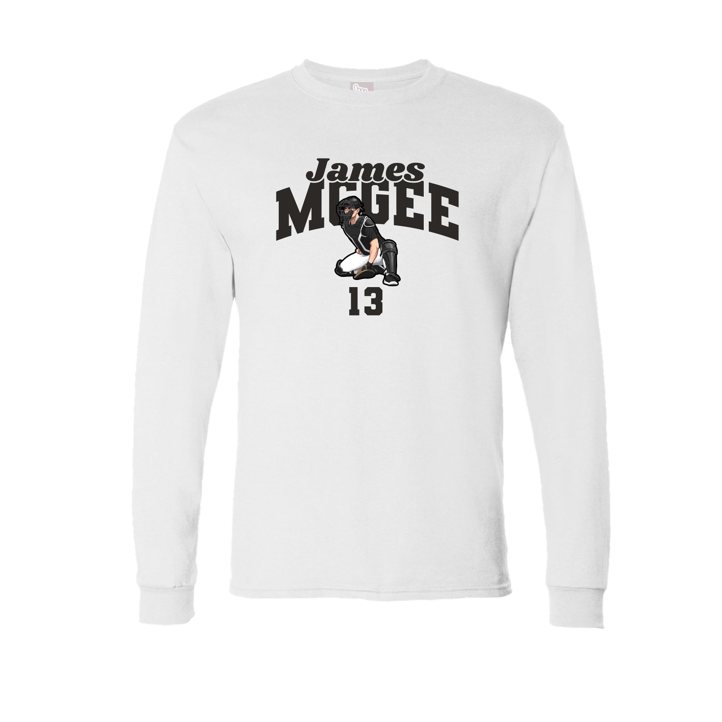Long Sleeve Tee — Signature Arch in White