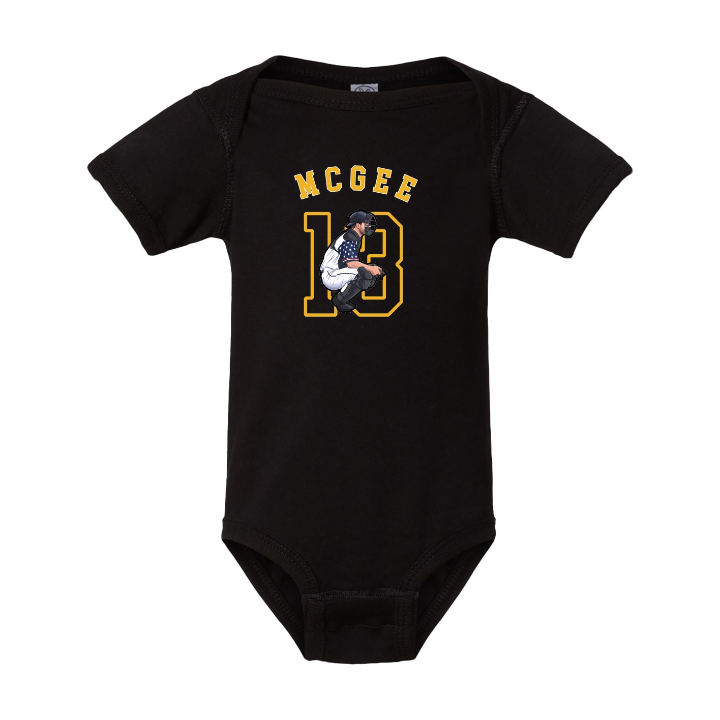 Baby Onesie — Shirsey Arch in Black