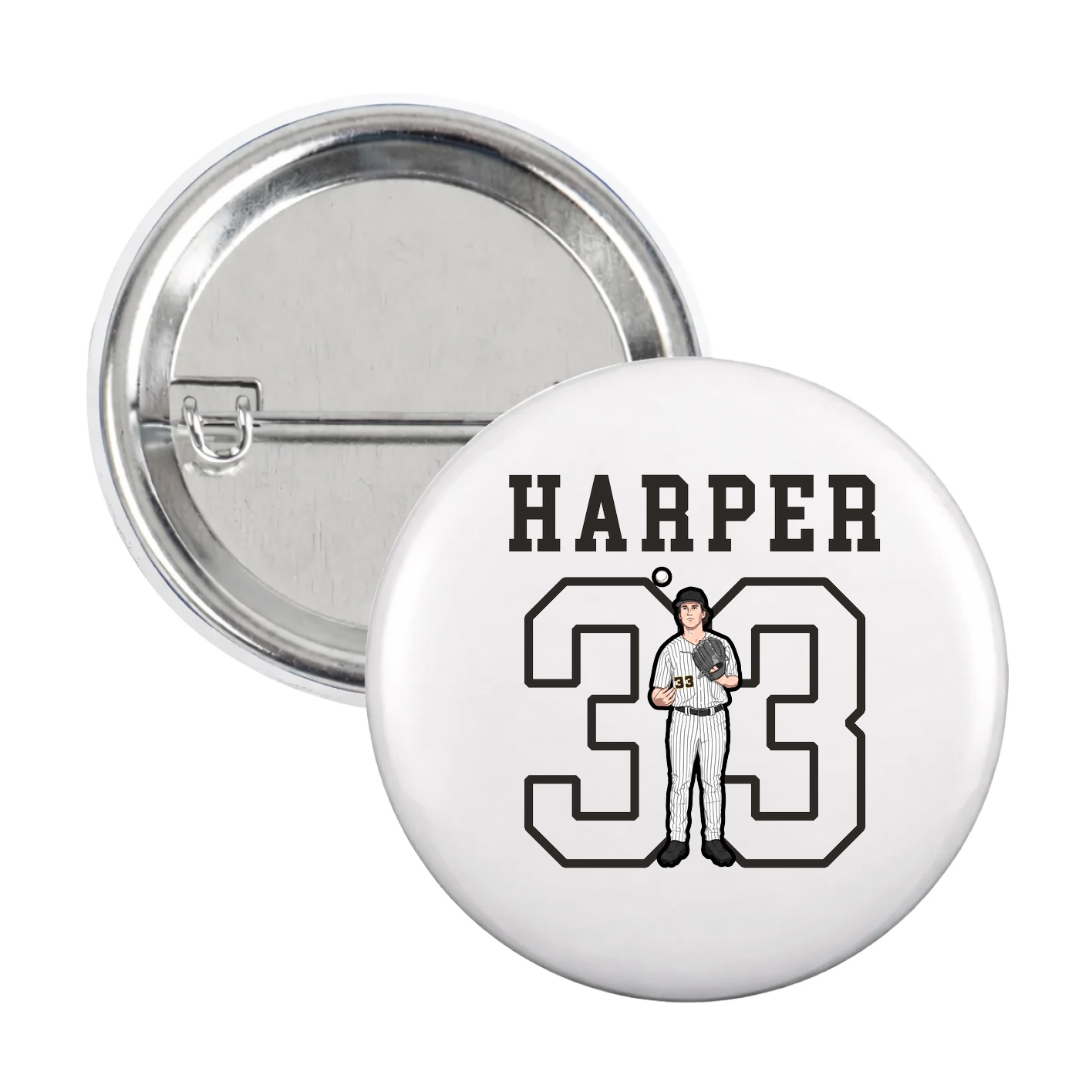 Game Day Button — Shirsey in White