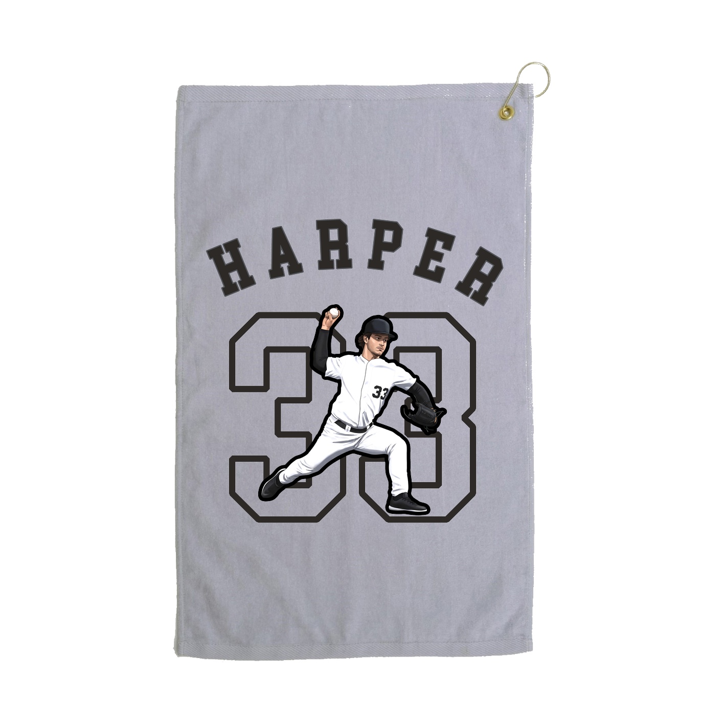 Golf Towel — Shirsey Arch in Grey