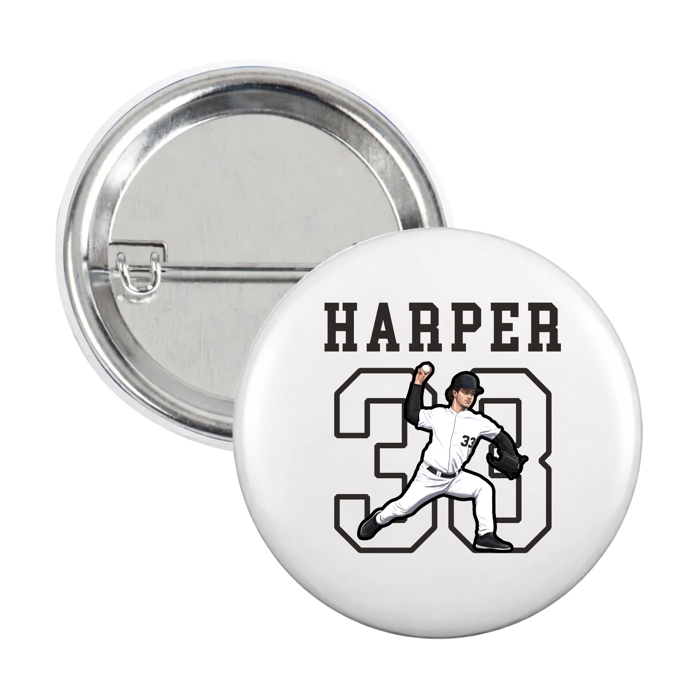 Game Day Button — Shirsey in White