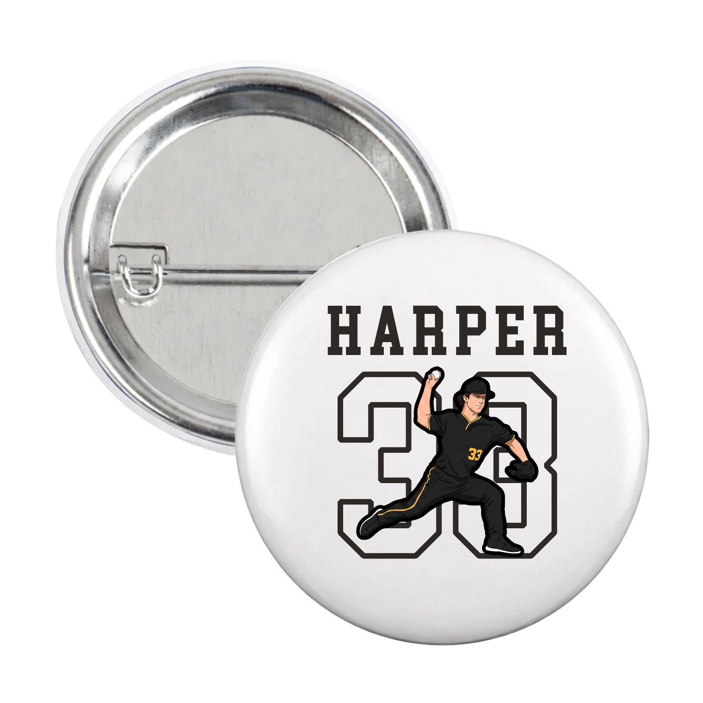 Game Day Button — Shirsey in White