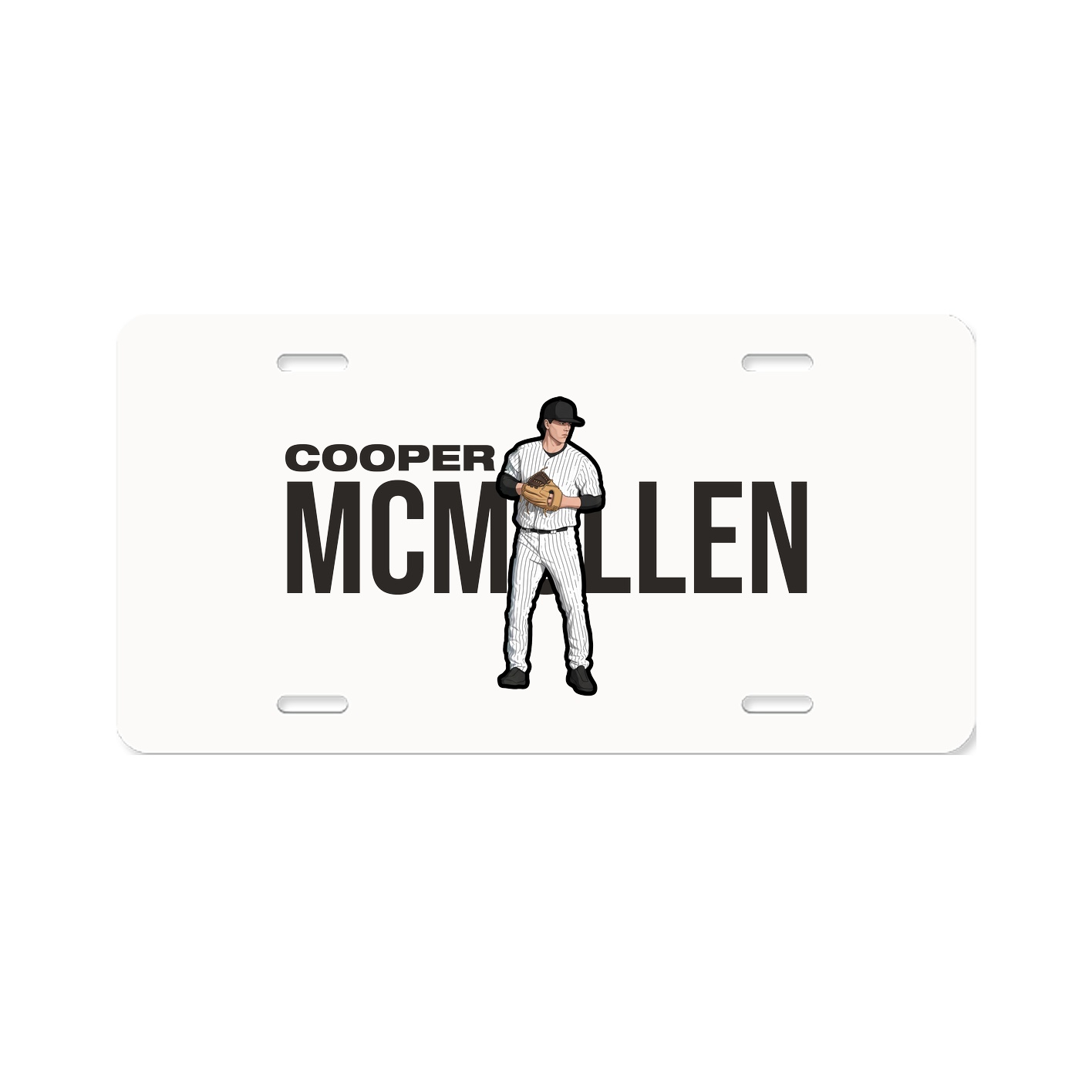 License Plate — Player Name in Classic