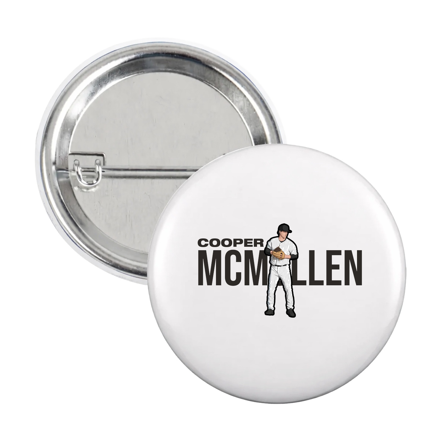 Game Day Button — Player Name in White
