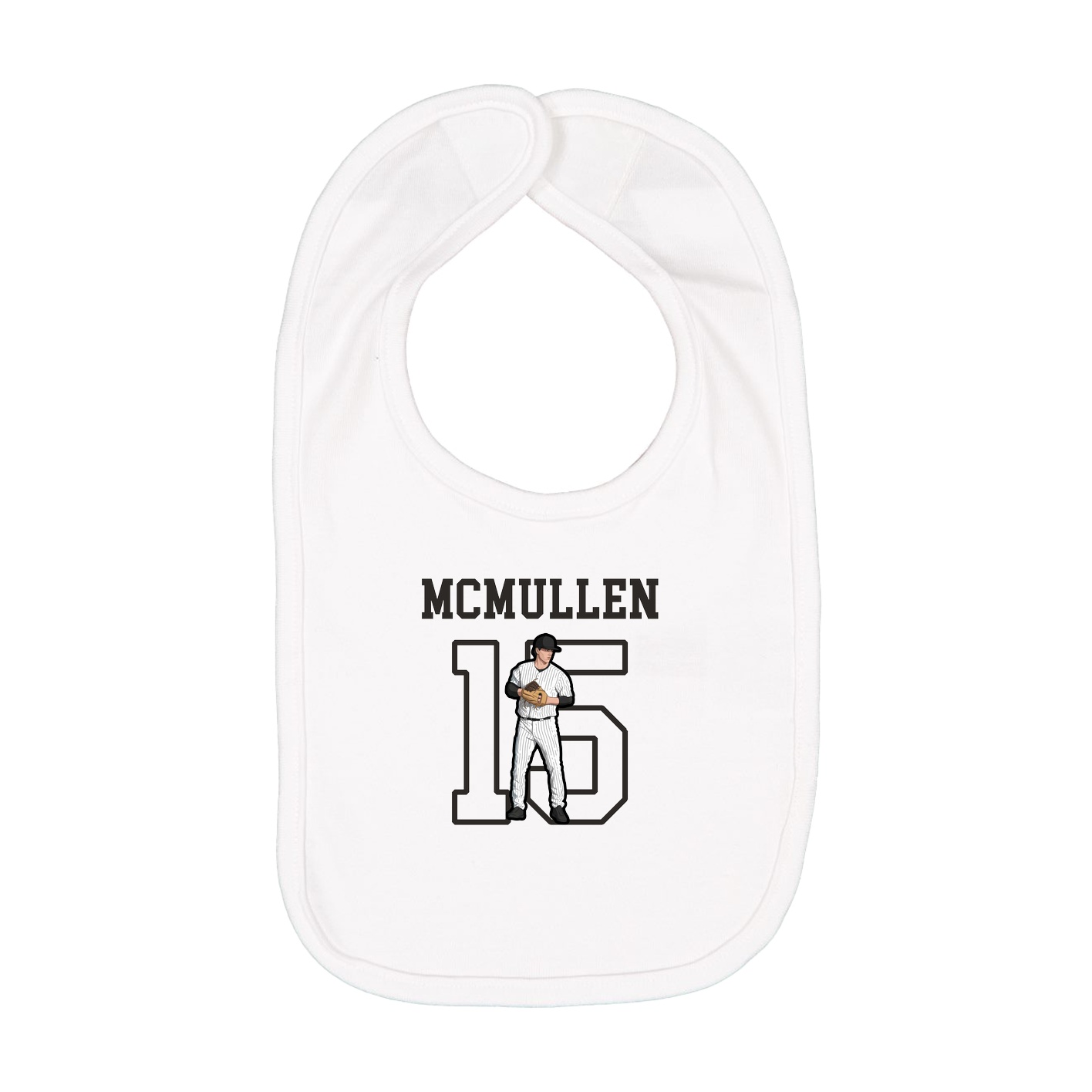 Infant Bib — Shirsey in White