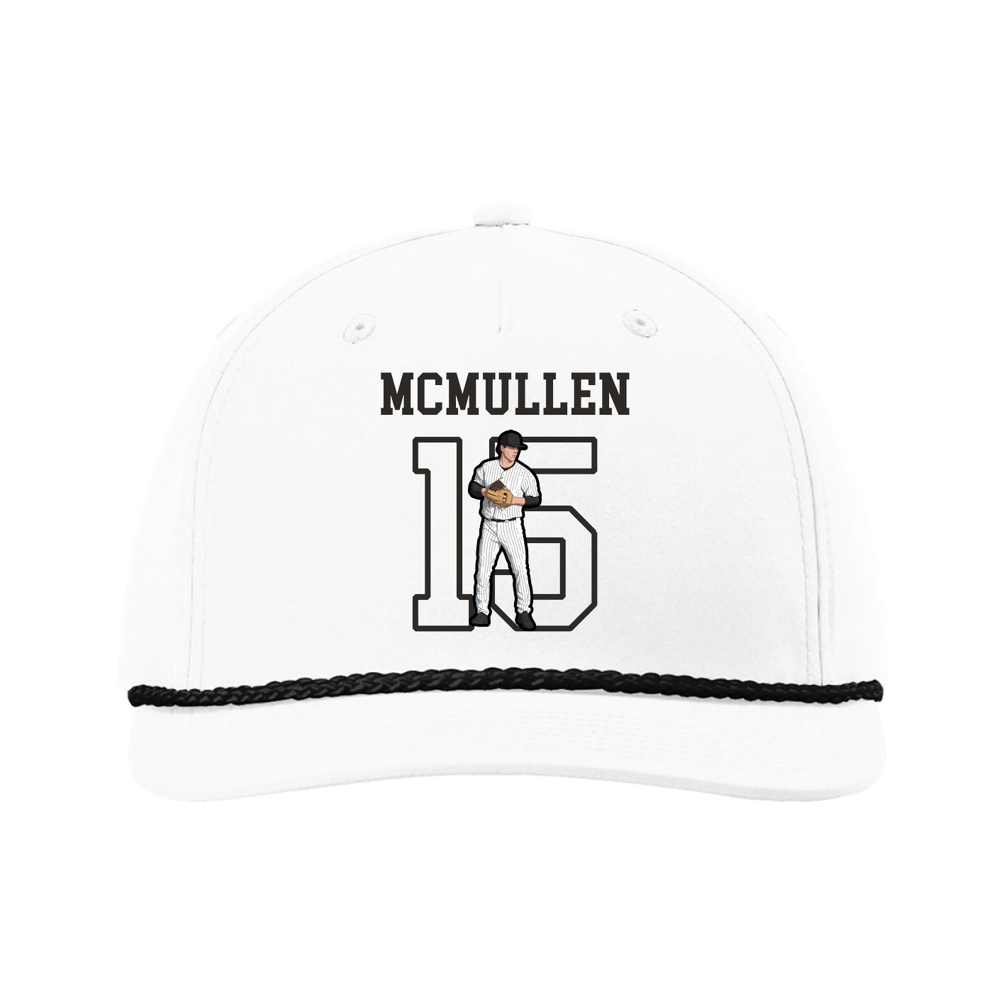 Five-Panel Classic Rope Cap — Shirsey in White