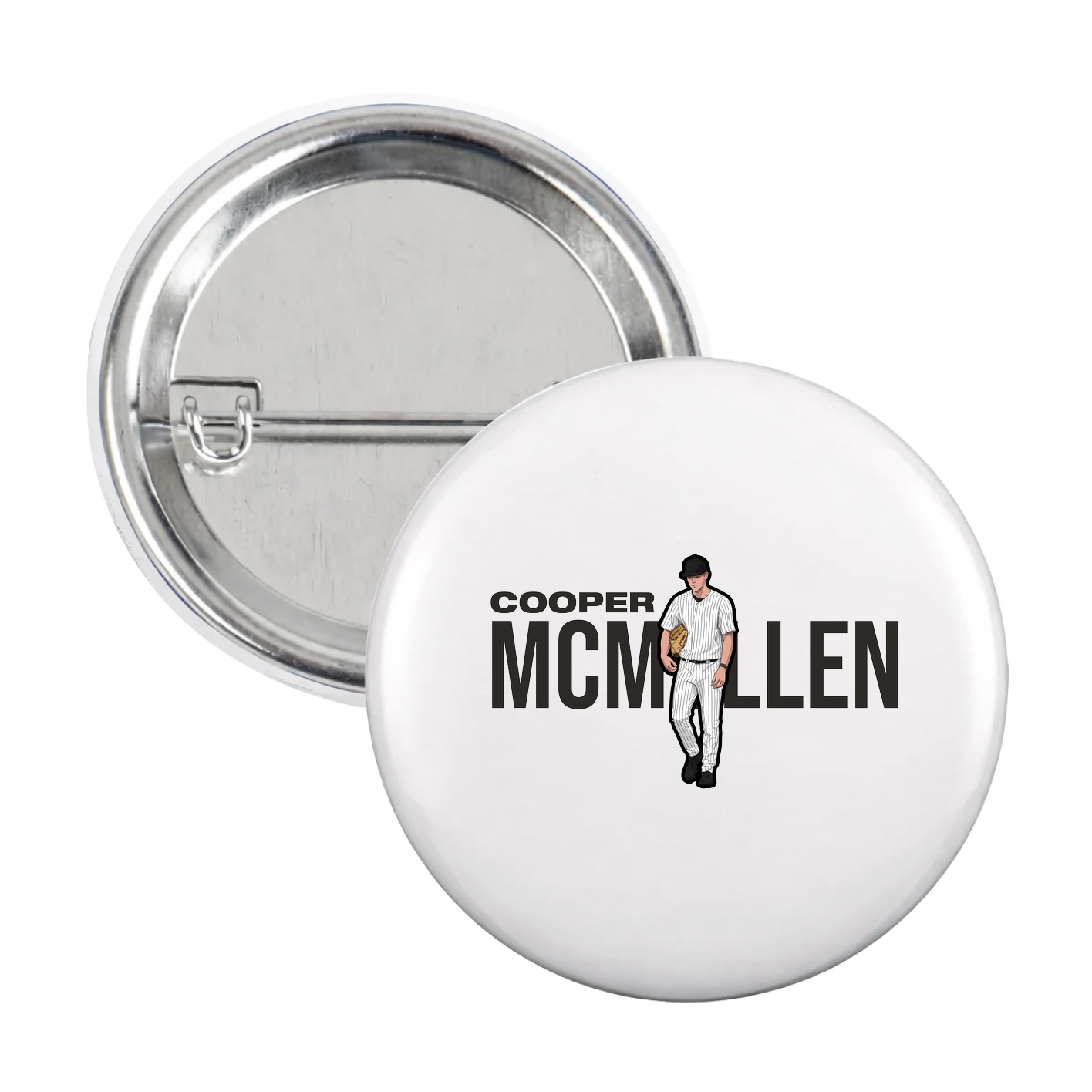 Game Day Button — Player Name in White