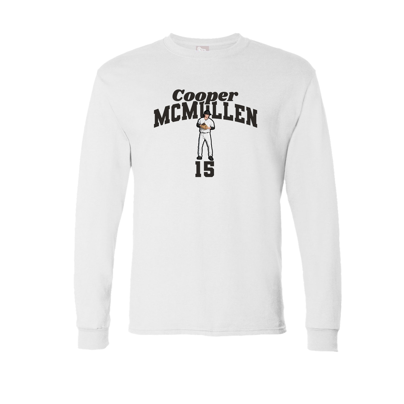 Long Sleeve Tee — Signature Arch in White
