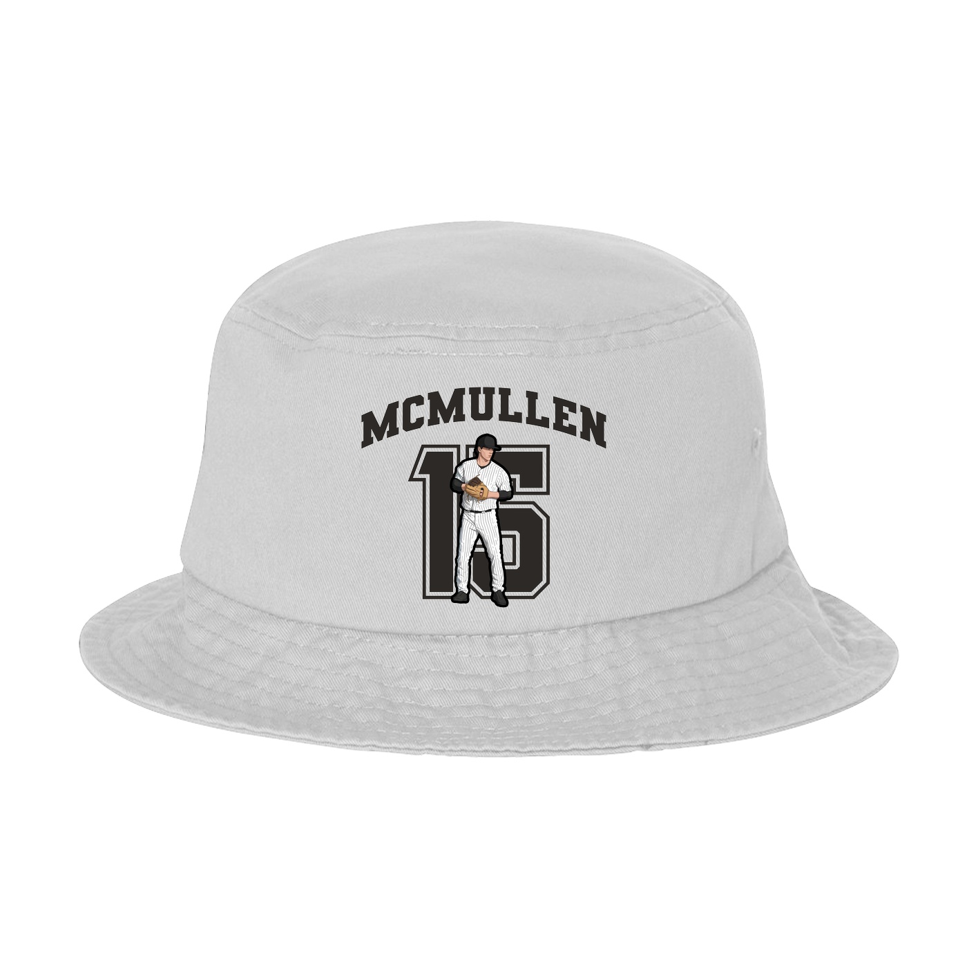 Bucket Cap — Number in White