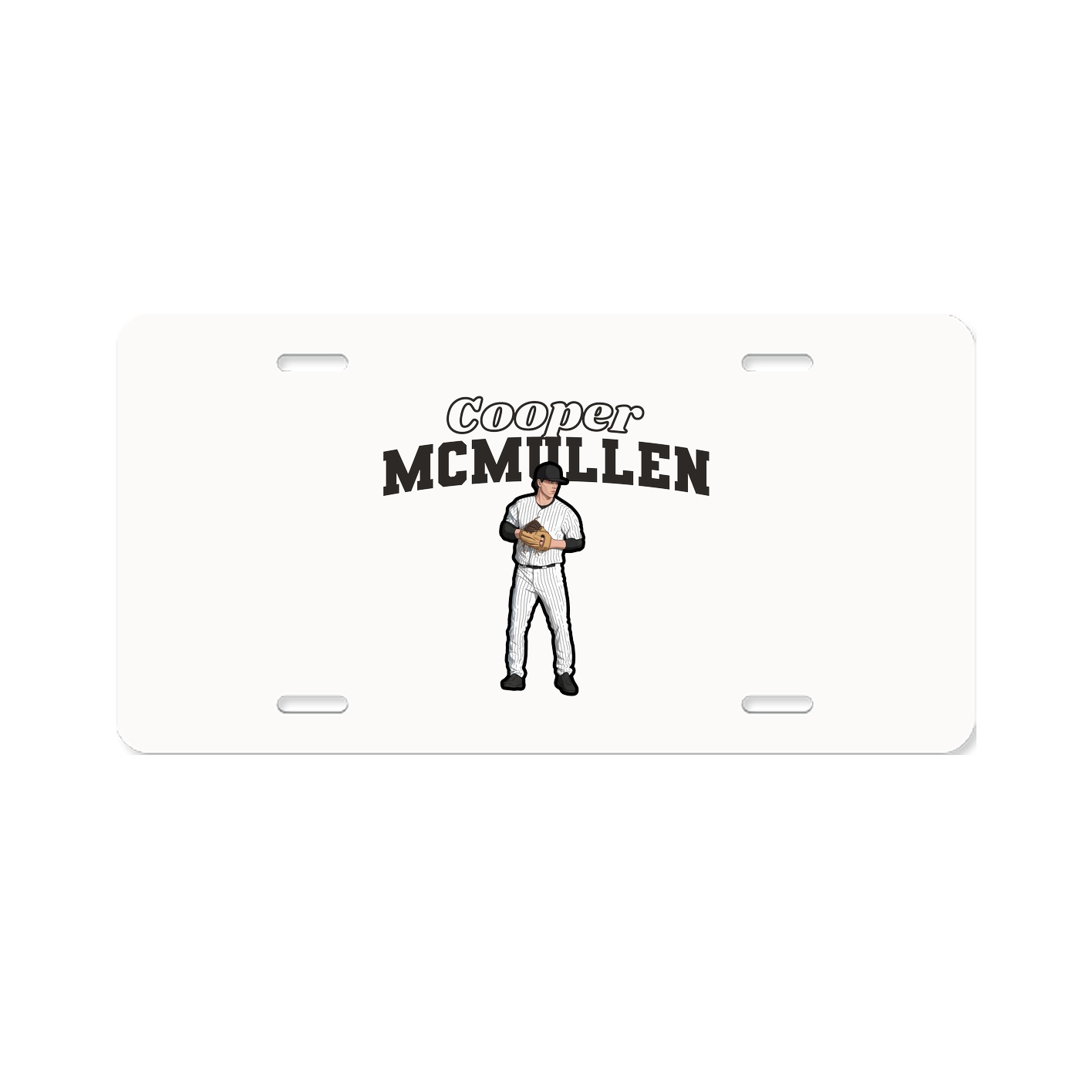License Plate — Name Arch in Classic