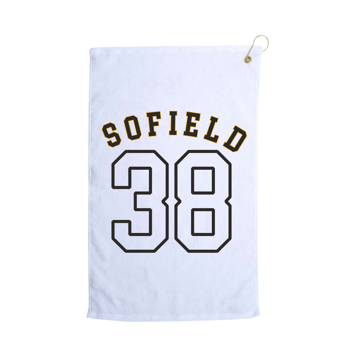 Golf Towel — Shirsey Arch in White