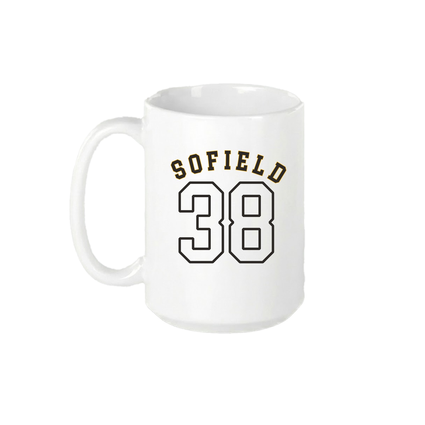 15oz Coffee Mug — Shirsey Arch in White