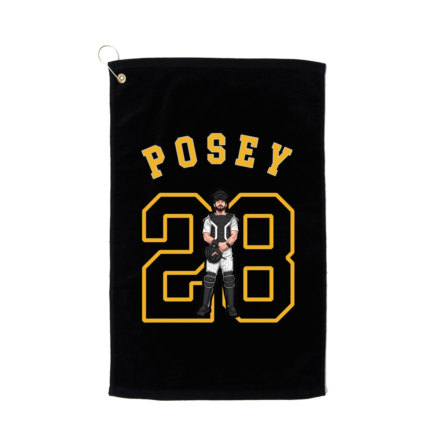 Golf Towel — Shirsey Arch in Black