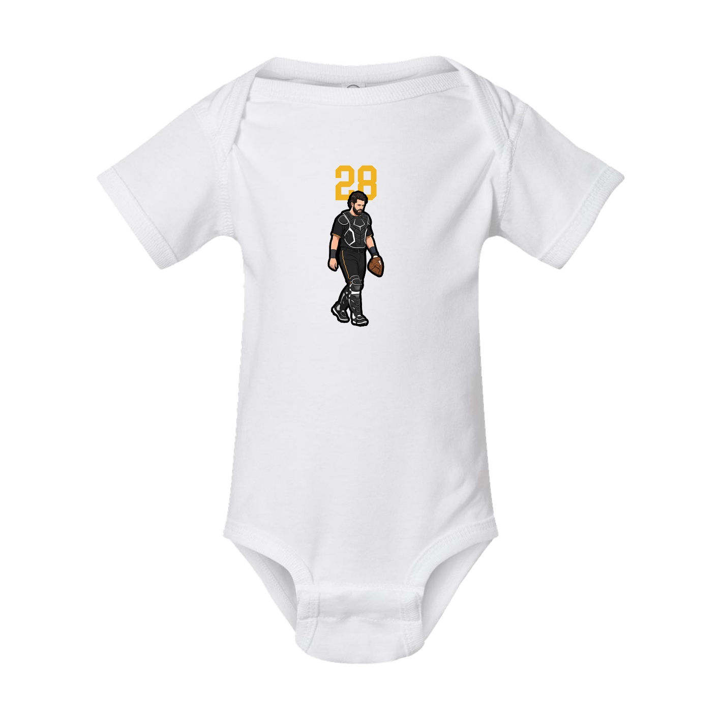 Baby Onesie — Number Top in White