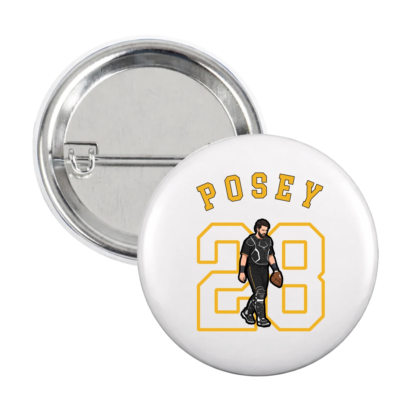 Game Day Button — Shirsey Arch in White