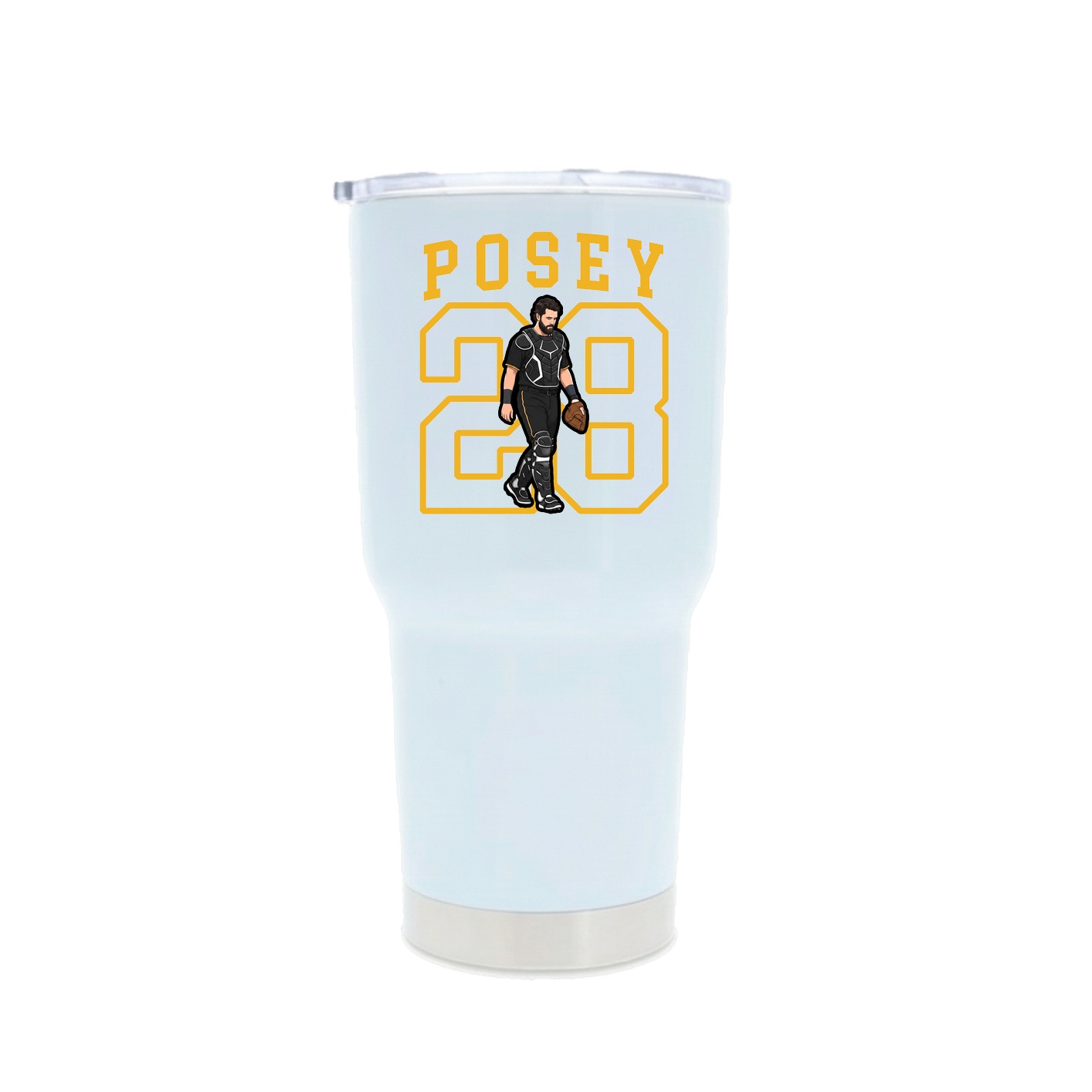30oz Stainless Steel Tumbler — Shirsey in White