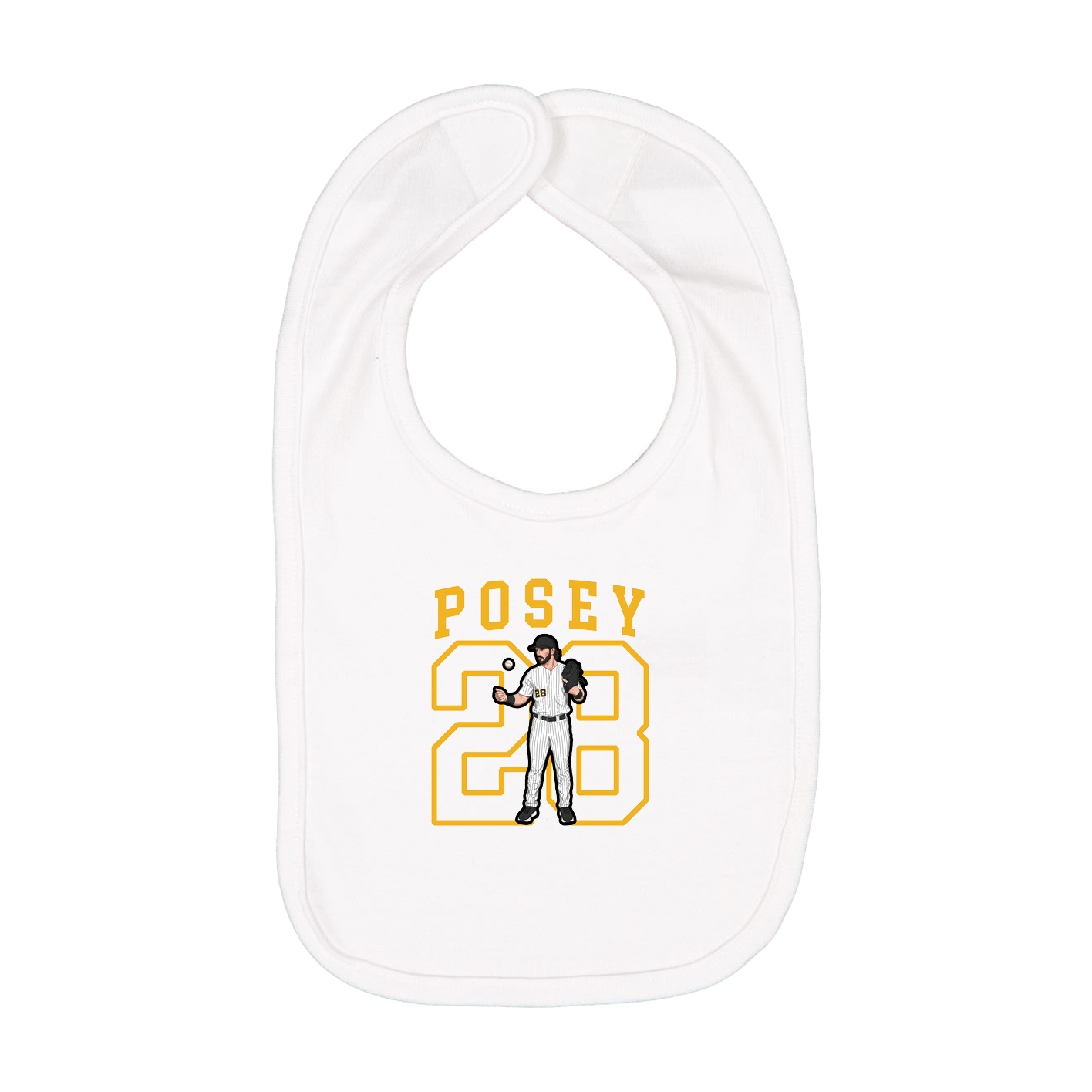 Infant Bib — Shirsey in White
