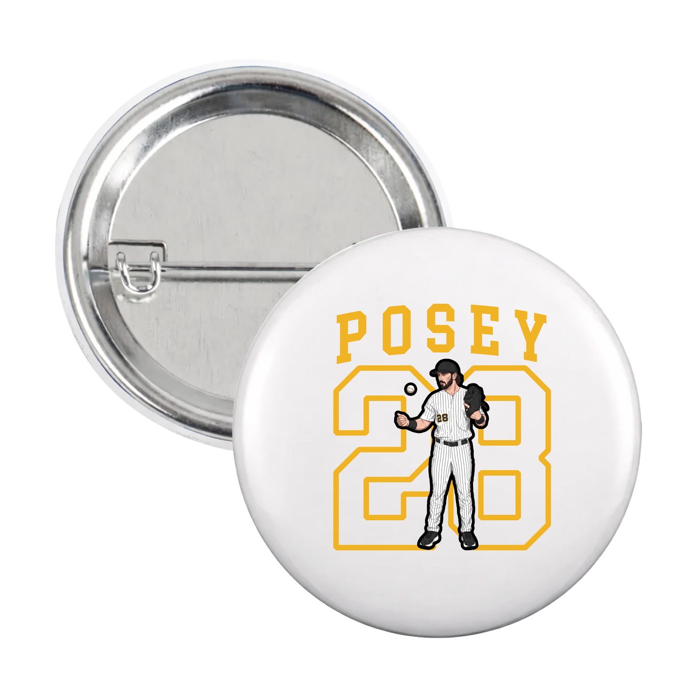 Game Day Button — Shirsey in White