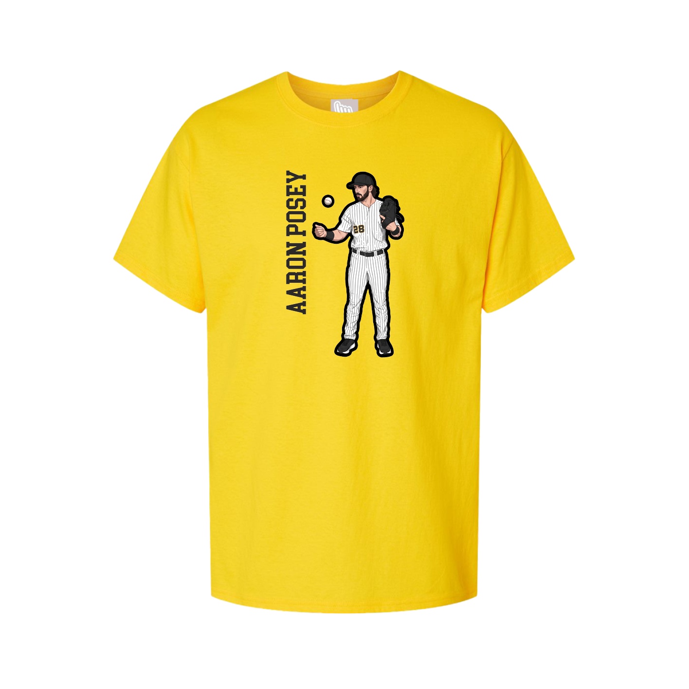 Tee — Name Vertical in Gold
