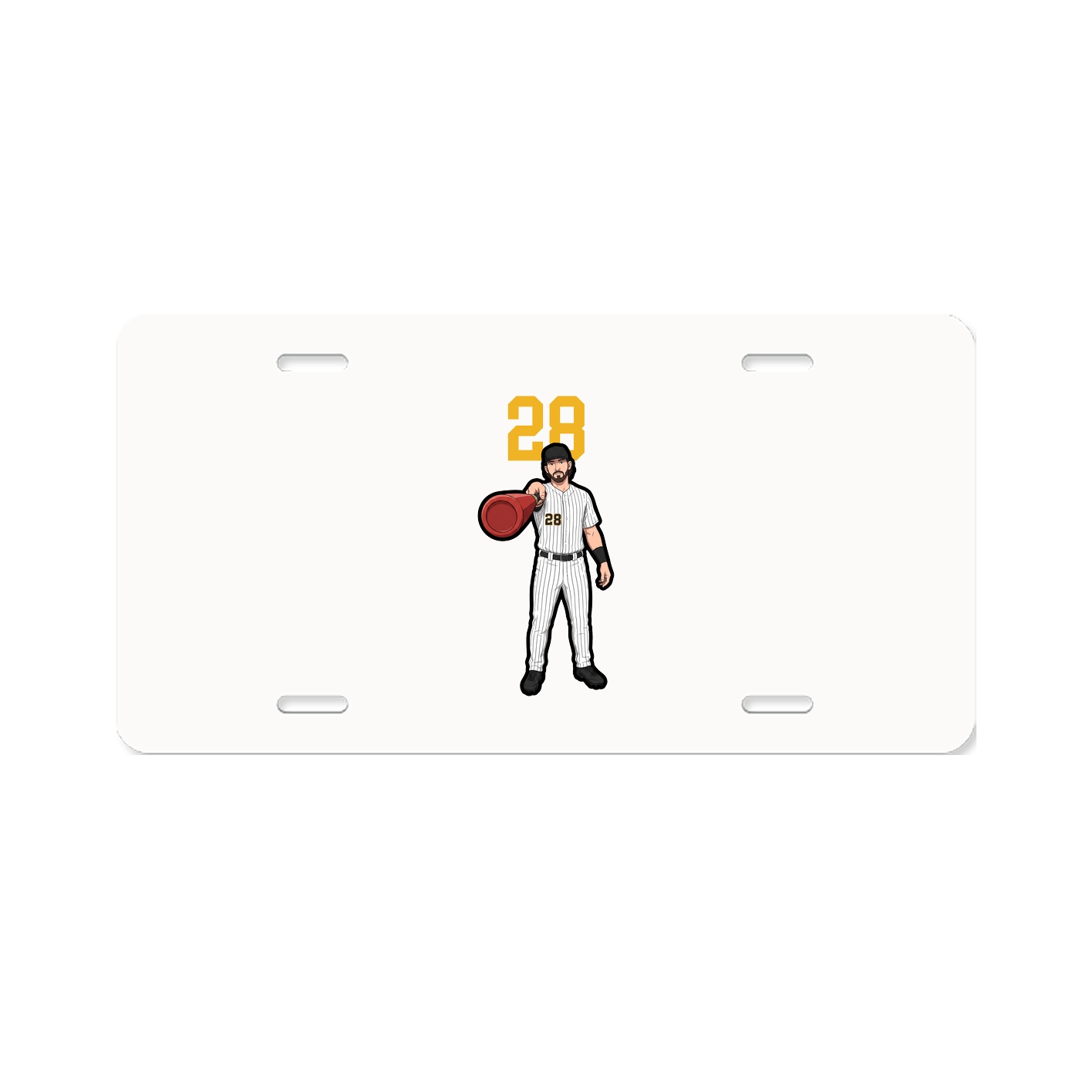 License Plate — Number Top in Classic
